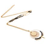 Sautoir Mercure noir plaqué or