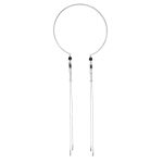 Collier Torque Blake noir argent , torque argent, bijoux haute fantaisie, bijoux de créateur, création artisanale, made in France, Antibes, Juan les pins