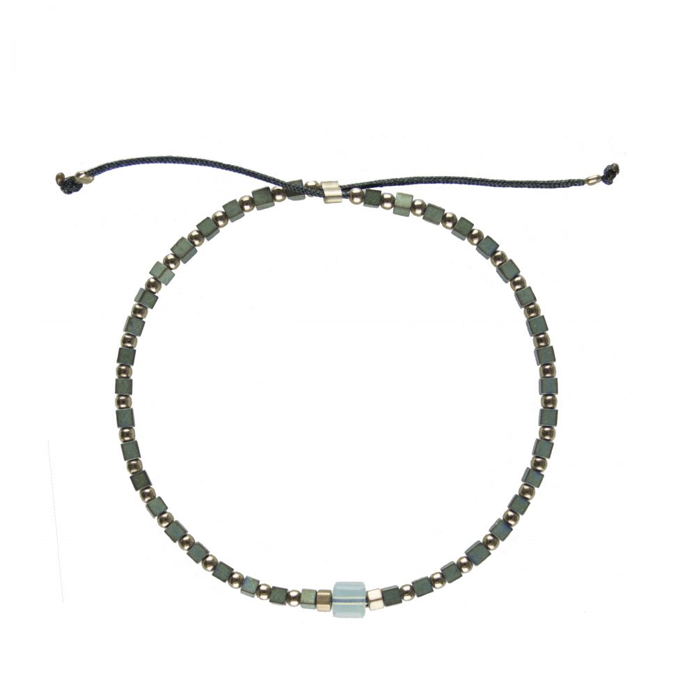 Bracelet Chloé Pacific plaqué or, bijoux fantaisie de créateur, made in France, juan les pins