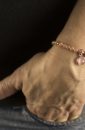 bracelet, nina, bijoux fantaisie, plaqué or rose
