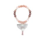 Bracelet Aiko rose argent