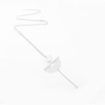 Sautoir Aiko blanc argent 65 cm