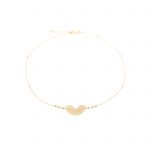 Collier fin Aiko blanc plaqué or, ras du cou, collier or, bijoux fantaisie, création artisanales, made in France Antibes Juan les Pins