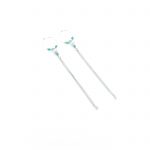 Boucles d'oreille Betty bleues argent , bijoux fantaisie argent, créole, bijoux créateur, Antibes Juan les pins