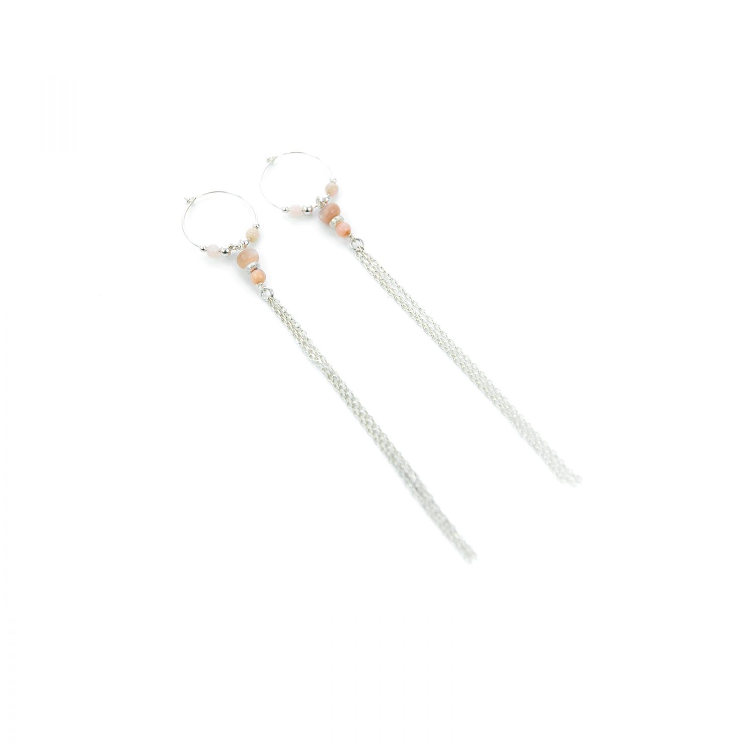 Boucles d'oreille XXL Betty roses argent 12 cm , bijoux fantaisie, bijoux haute fantaisie, bijoux de créateur, made in Antibes Juan les pins, créations artisanales francaises