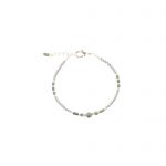 Bracelet Luna irisé bleu argent, bijoux fantaisie, bijoux haute fantaisie, bijoux de créateur, made in france, cote d'azur