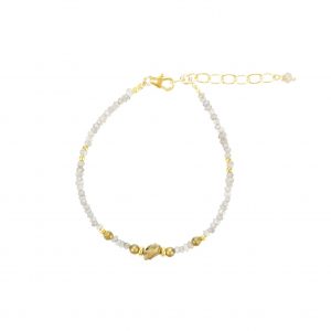 Bracelet Fragment Labradorite Gold-filled - bijoux fantaisie- 15.5 cm