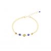 Bracelet Emma Lapis Lazuli goldfilled 15.5 cm collection Fragment La petite fabric de bijoux