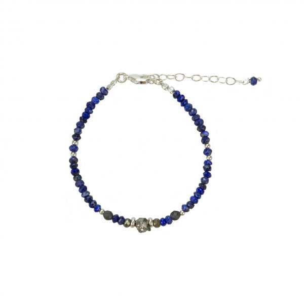 Bracelet Kim Lapis Lazuli Argent