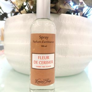 Spray d'Ambiance Fleur de cerisier 100 ml; création artisanale parfum de grasse