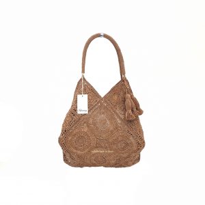 Sac Fourre tout Ramena Pasty crocheté à la main 100 % raphia